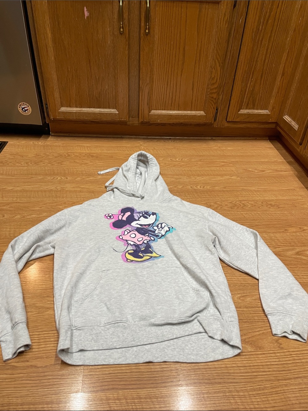 Disney Light Gray Pullover Hoodie